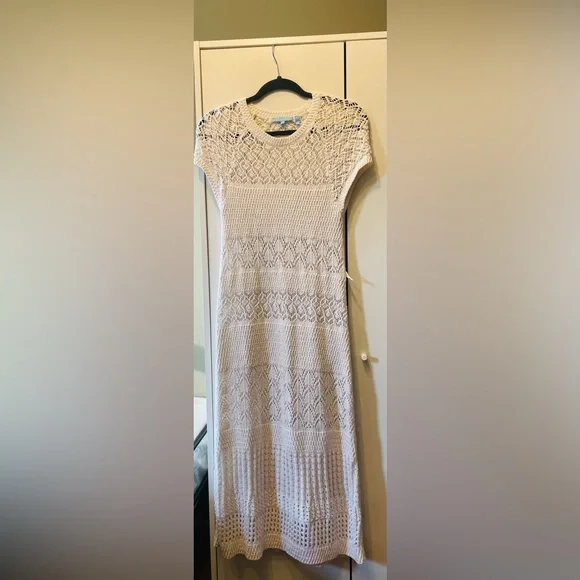 Draper James Cream Knit Midi Dress – 3-Piece Set (Size S) - Picture 5 of 8